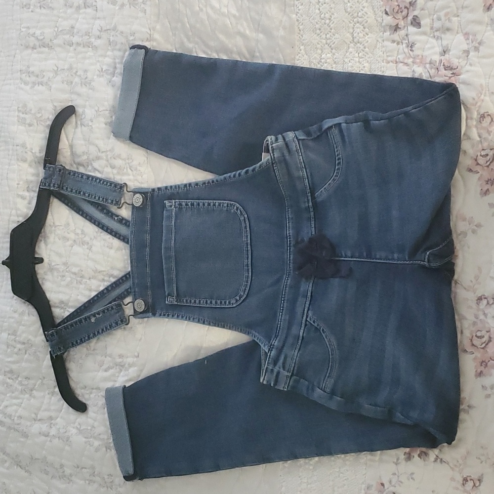 Justice Girls overalls jeans size 8 blue